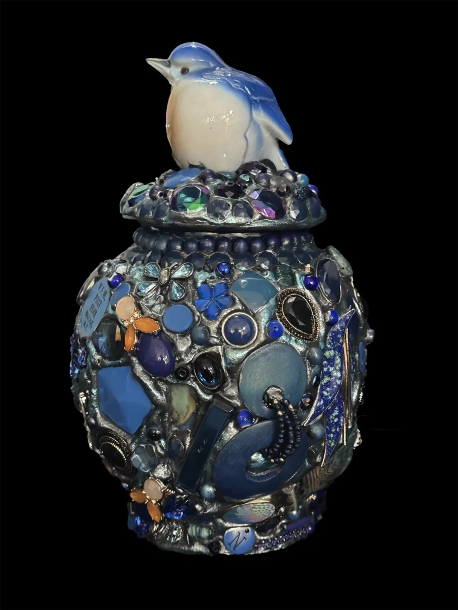 Blue Bird Urn - Image 3