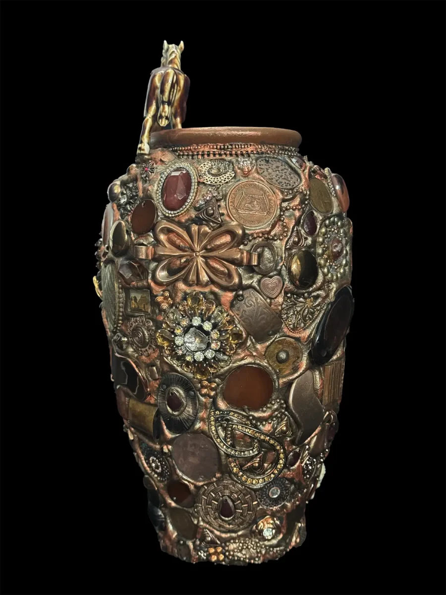 Copper Horse Vase - Image 2