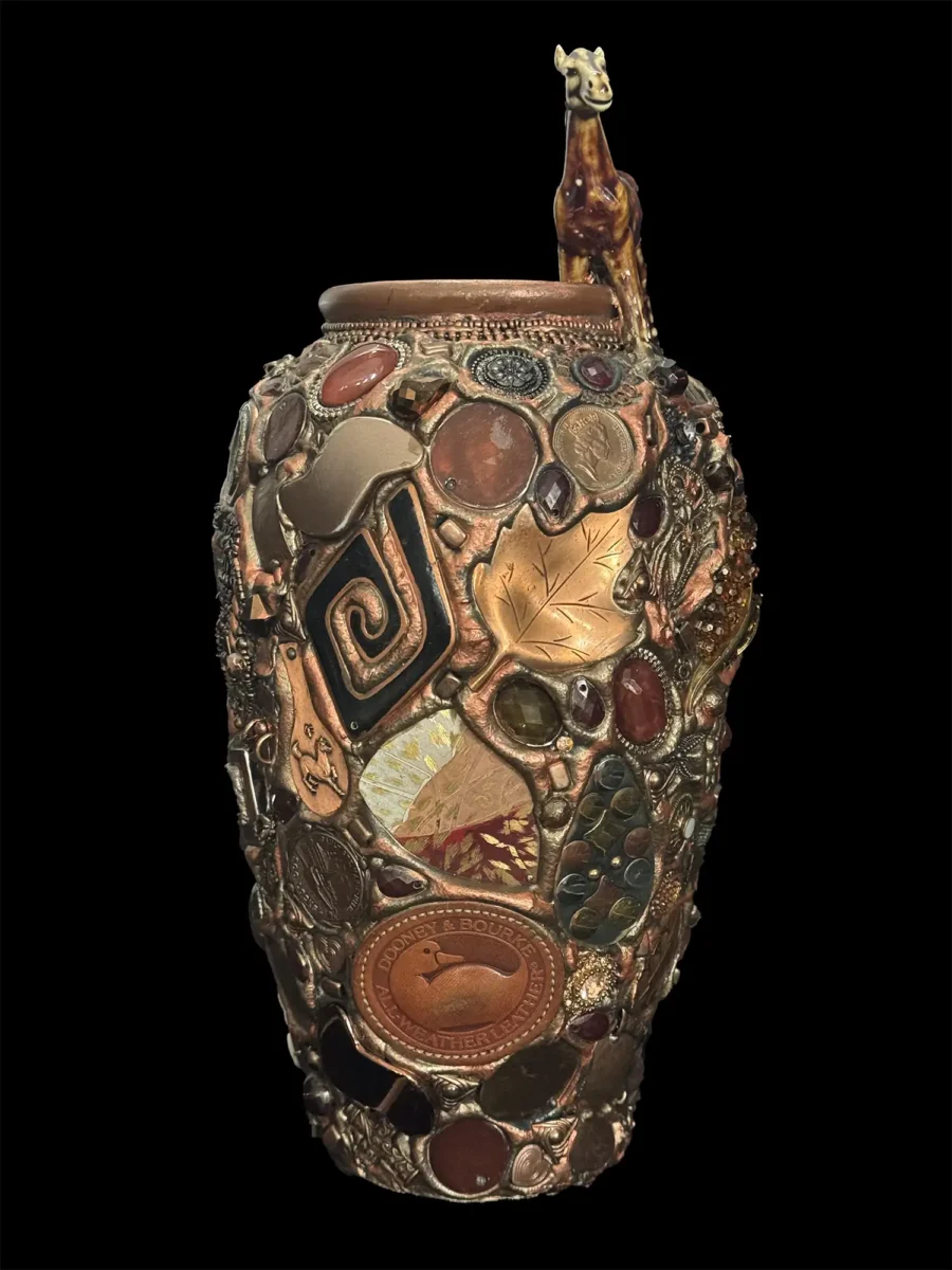 Copper Horse Vase - Image 3