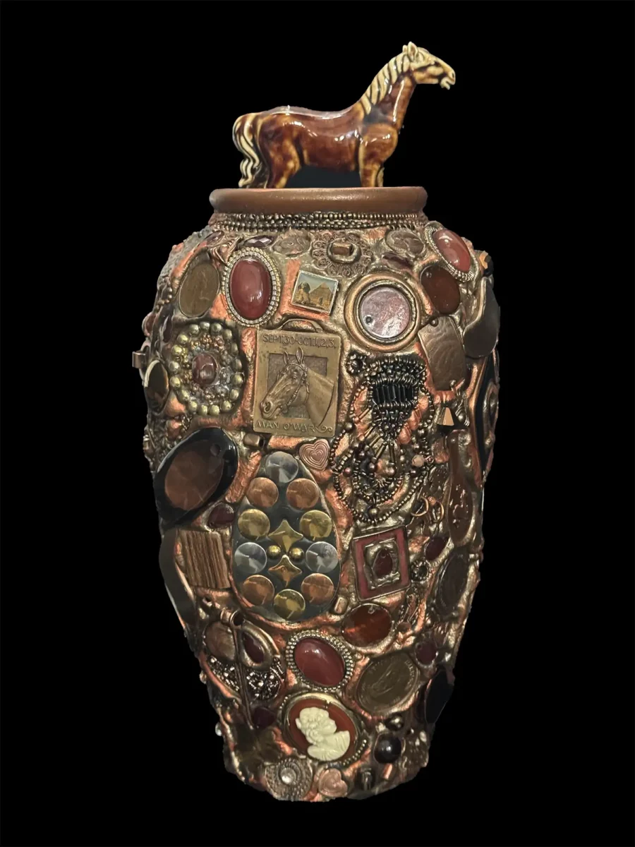 Copper Horse Vase - Image 4