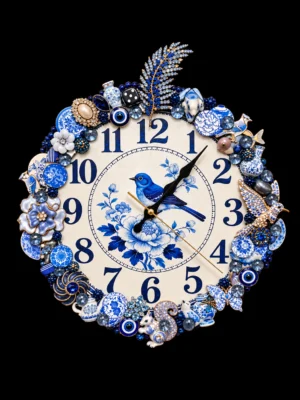 Delft Blue Memory clock