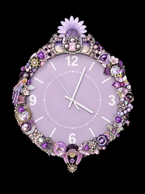 Lavender Memory Clock: