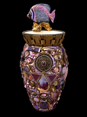 Purple Fish Memory Vase
