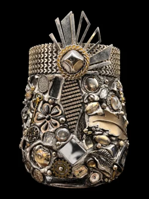 Silver Tie Memory Vase