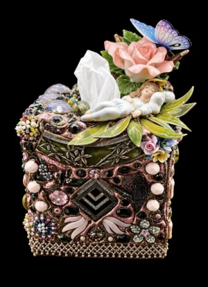 Rose & Butterfly Tissue Box
