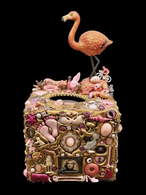 Flamingo Tissue Box